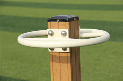 三人扭腰器(塑木健身器材)